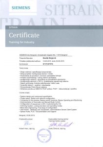 SERTIFIKAT BOJOVIĆ SIEMENS